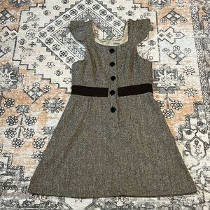 ARTBRO VINTAGE 60s tweed cap sleeve fit and flare dress